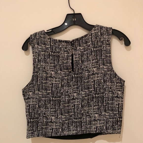 JOIE blue tweed crop top (matching set) - Picture 4 of 8